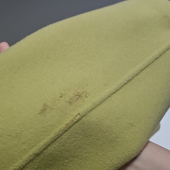 Ellen Tracy Lime Green Double-Breasted Women's Coat - Picture 7 of 7